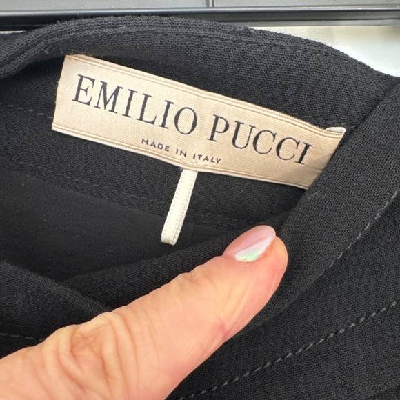 Emilio Pucci Sexy Black Mini Skirt Size 6- runs small - more a size 2-4. - Picture 2 of 9